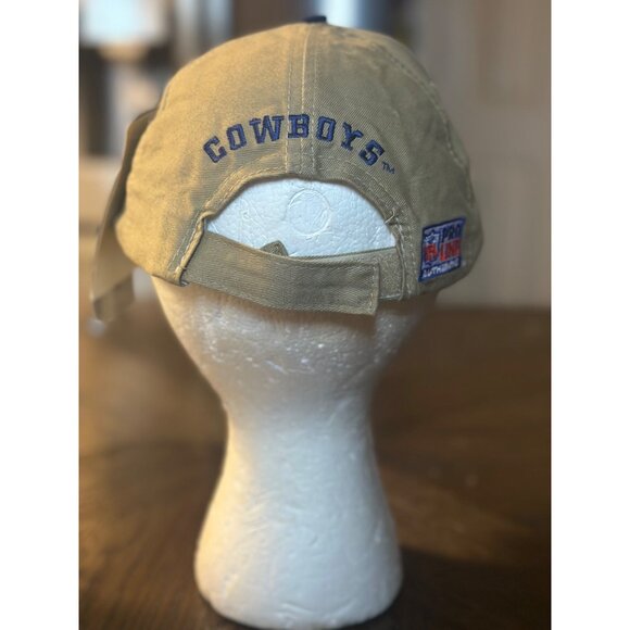 Dallas Cowboys NFL Pro Line Snapback Hat Sports Specialties Tan & Blue - Picture 4 of 11